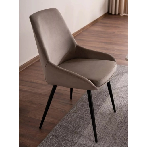 Cobe Velvet étkezőszék sötétbézs