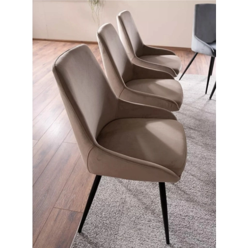 Cobe Velvet étkezőszék sötétbézs