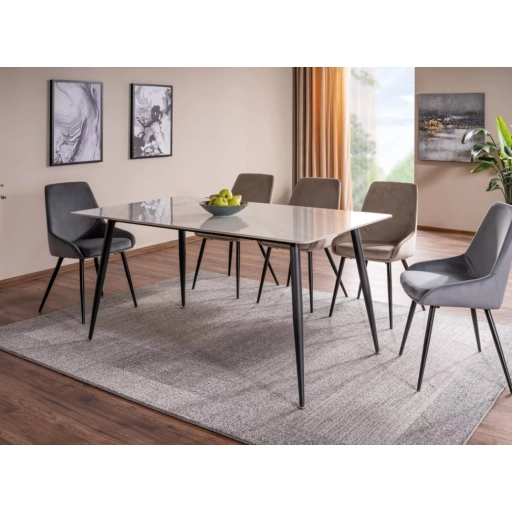 Cobe Velvet étkezőszék sötétbézs