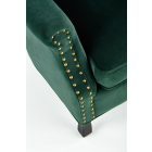 Titan bársony fotel sötét zöld