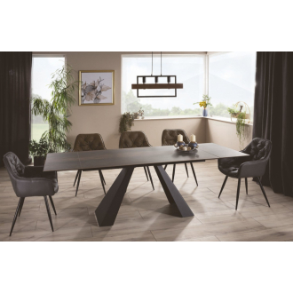   Salvadore barna 5 személyes étkezőszett bővíthető étkezőasztallal