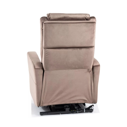 Adonis dönthető bársony fotel sötét bézs