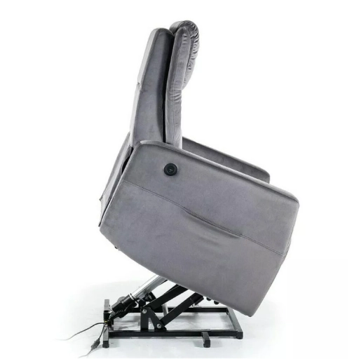 Adonis dönthető bársony fotel szürke