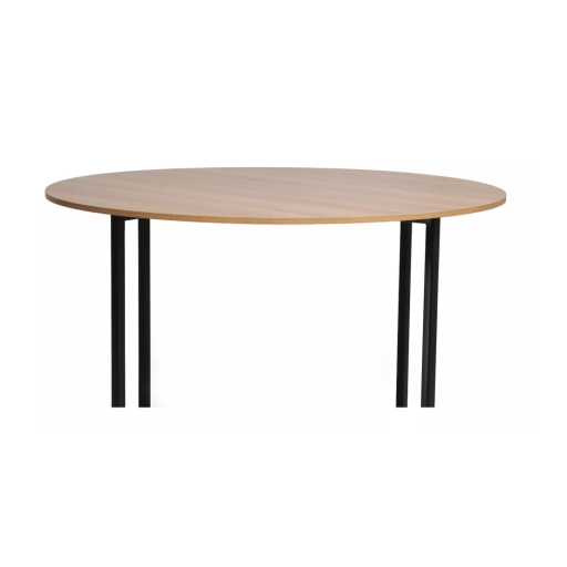 Alto kerek étkezőasztal tölgy/fekete 120 cm