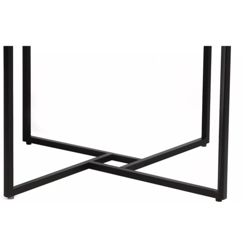 Alto kerek étkezőasztal tölgy/fekete 120 cm