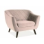 Molly 1 bársony fotel bézs