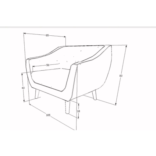 Molly 1 bársony fotel bézs
