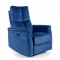 Neptun M dönthető bársony masszázsfotel kék
