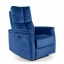 Neptun M dönthető bársony masszázsfotel kék