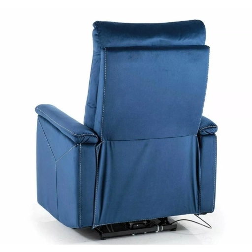 Neptun M dönthető bársony masszázsfotel kék