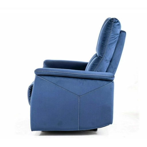 Neptun M dönthető bársony masszázsfotel kék
