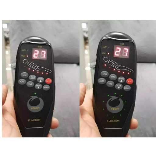 Neptun M dönthető bársony masszázsfotel kék