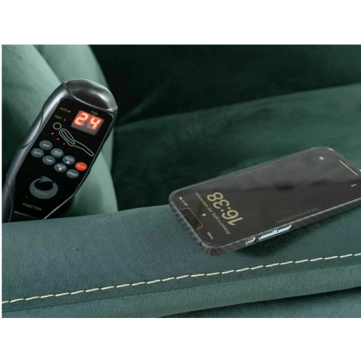 Neptun M dönthető bársony masszázsfotel kék