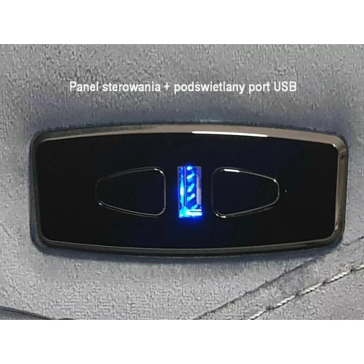 Neptun M dönthető bársony masszázsfotel kék