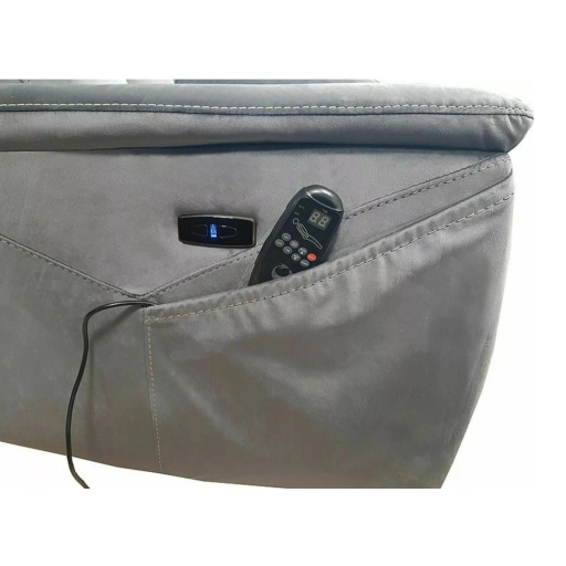 Neptun M dönthető bársony masszázsfotel kék