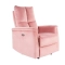 Neptun dönthető bársony fotel antik rózsaszín