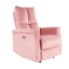 Neptun dönthető bársony fotel antik rózsaszín