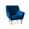 Nordic 1 bársony fotel sötétkék
