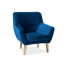 Nordic 1 bársony fotel sötétkék