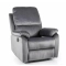 Spencer-1 dönthető bársony fotel szürke