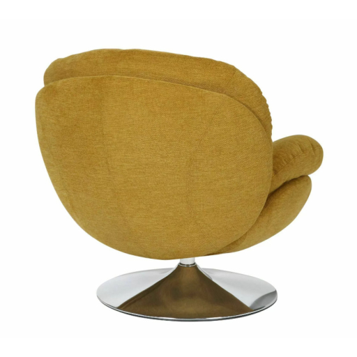 Brigitte króm fotel curry