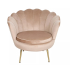 Camellia 1 bársony fotel bézs
