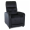 Otus dönthető bársony fotel fekete