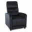Otus dönthető bársony fotel fekete