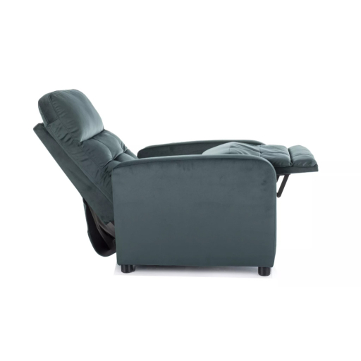 Otus dönthető bársony fotel zöld