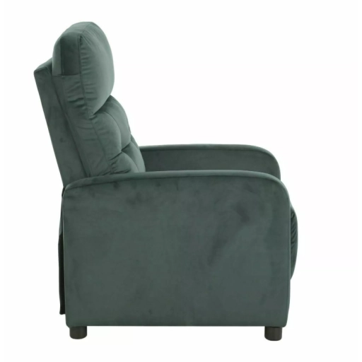 Otus dönthető bársony fotel zöld