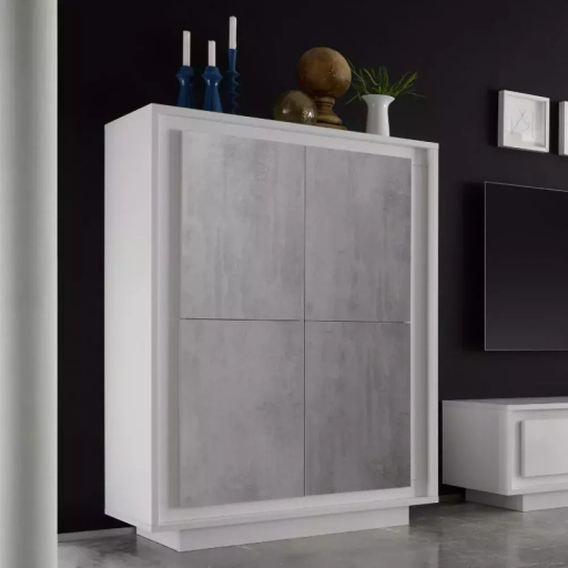 Sky fehér-beton komód több féle