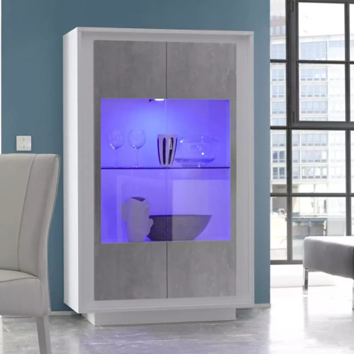 Sky fehér-beton komód több féle