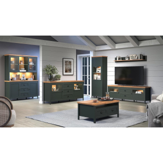 Stanton sötétzöld szekrények