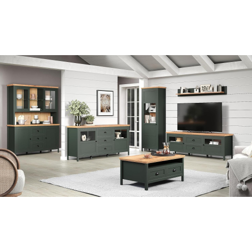 Stanton sötétzöld szekrények