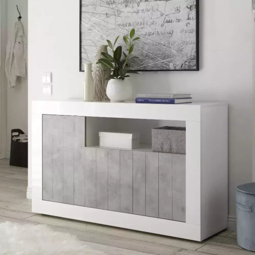 Urbino fehér-beton komód több féle