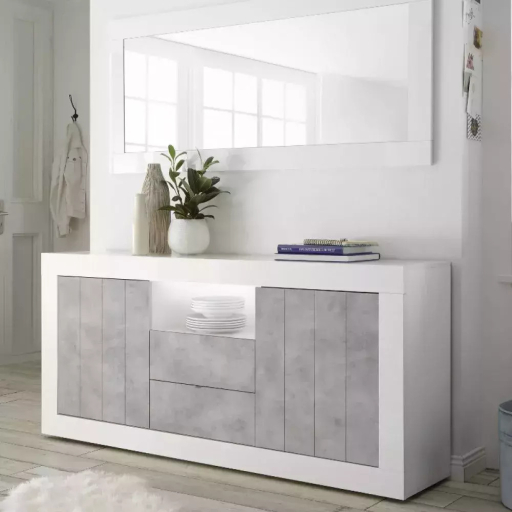Urbino fehér-beton komód több féle