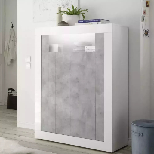 Urbino fehér-beton komód több féle