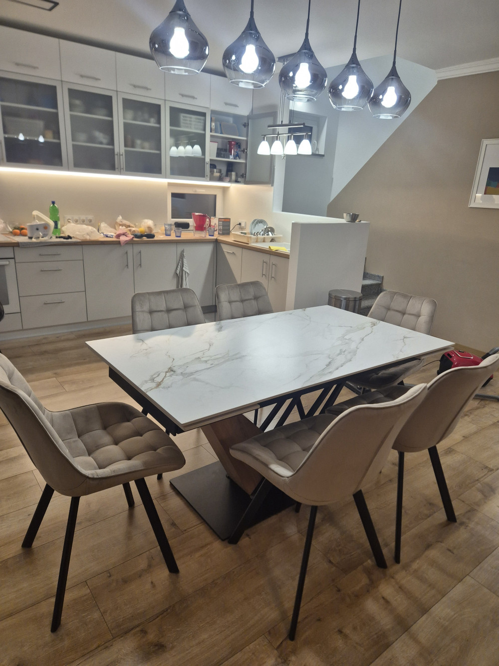 Genesis bővíthető étkezőasztal fehér 160-220 cm
